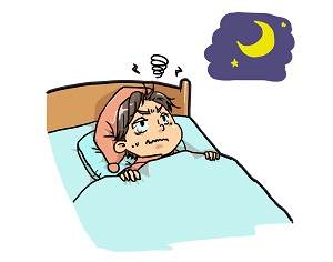 眠れない